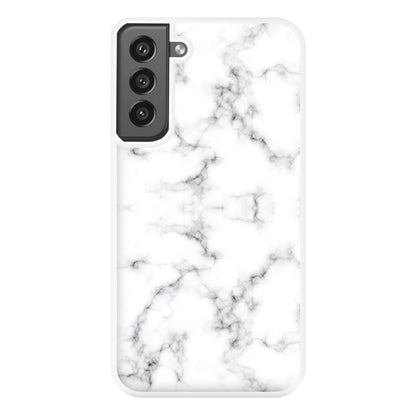 White Marbled  Phone Case for Galaxy S21FE