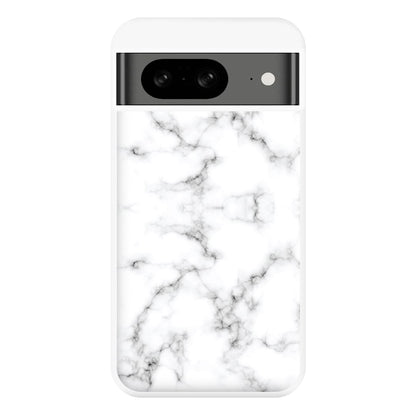 White Marbled  Phone Case for Google Pixel 8