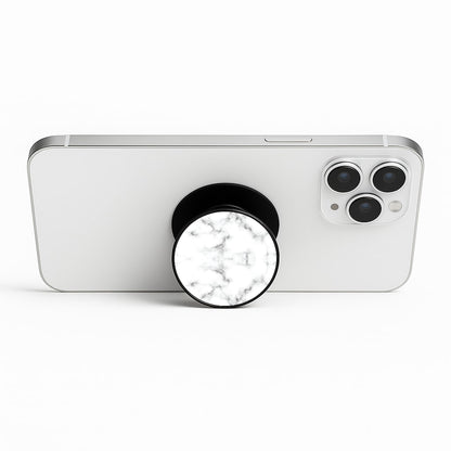 White Marbled  Phone Stand