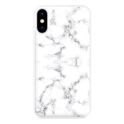 White Marbled  Phone Case for iPhone XS Max