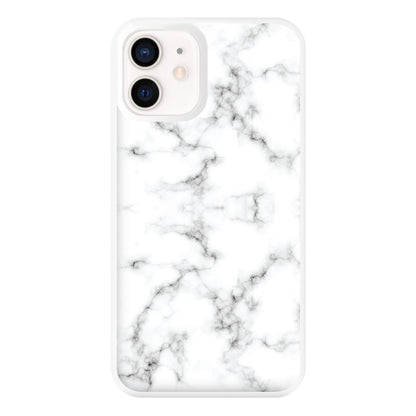 White Marbled  Phone Case for iPhone 12 Mini