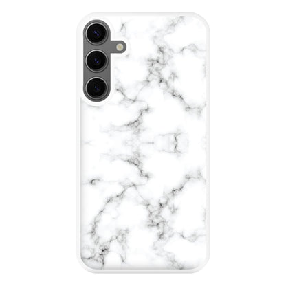 White Marbled  Phone Case for Galaxy S24FE