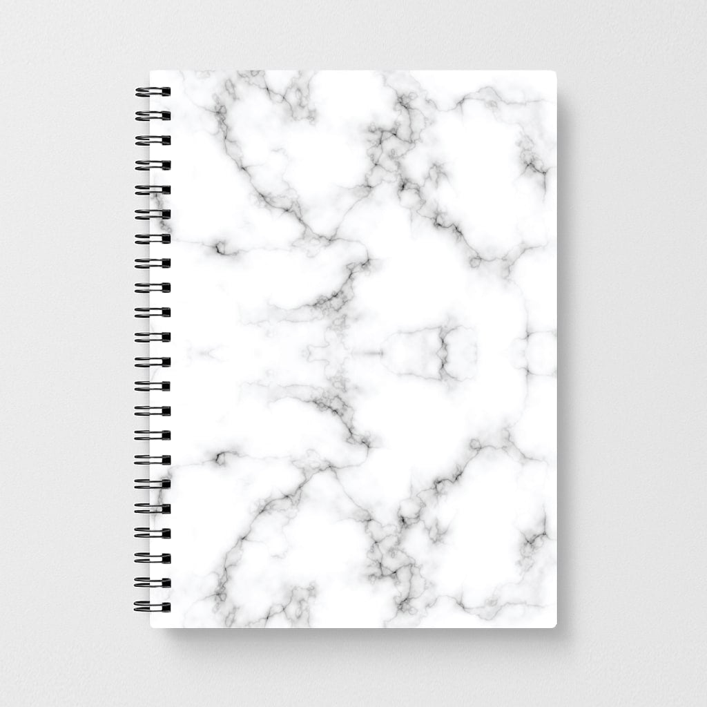 White Marbled  Notebook