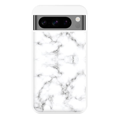 White Marbled  Phone Case for Google Pixel 8 Pro