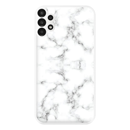 White Marbled  Phone Case for Galaxy A13