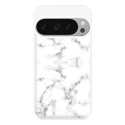 White Marbled  Phone Case for Google Pixel 9 Pro XL