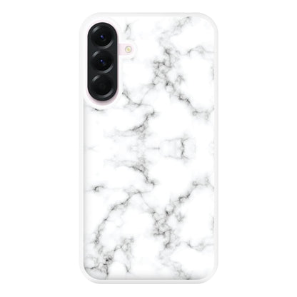 White Marbled  Phone Case for Galaxy A36
