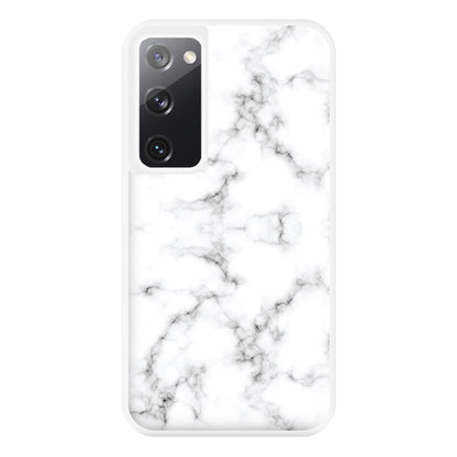 White Marbled  Phone Case for Galaxy S20FE