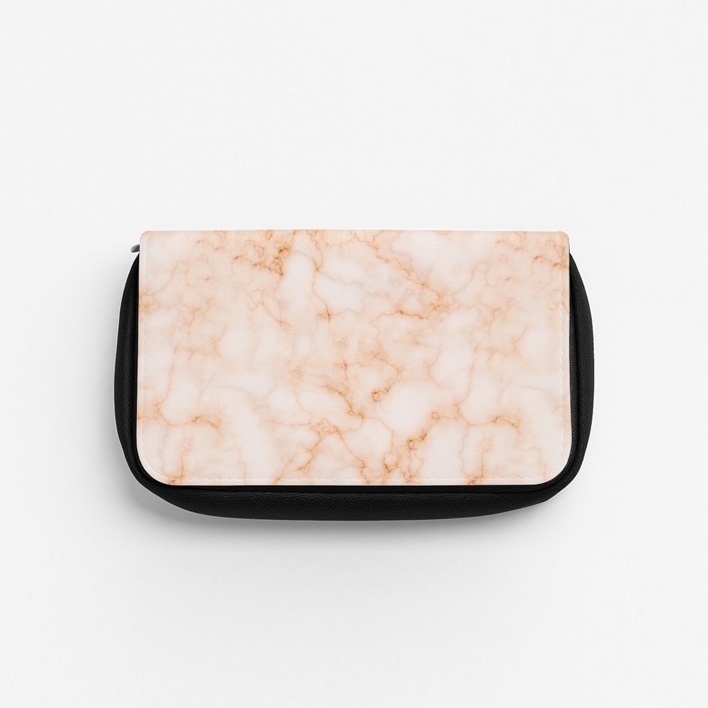 Rose Gold Marble Pencil Case