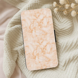 Rose Gold Marble Wallet Phone Case