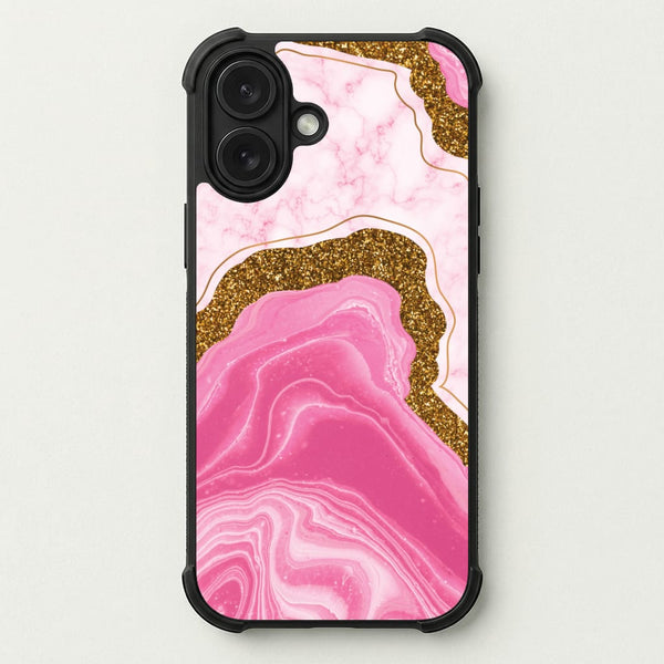Marble Rock Veins And Glitter Phone Case — Bumper case