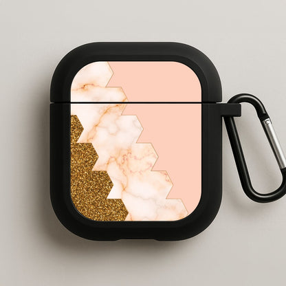 Glitter And Marble Geometric  AirPods Case