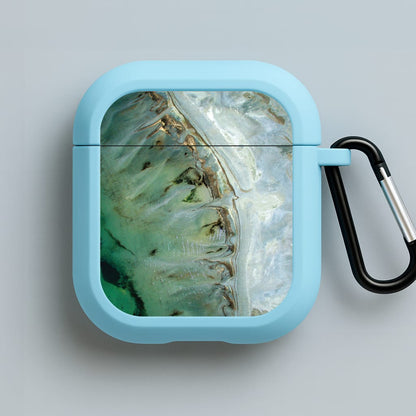 Emerald Marble  Blue AirPods Case