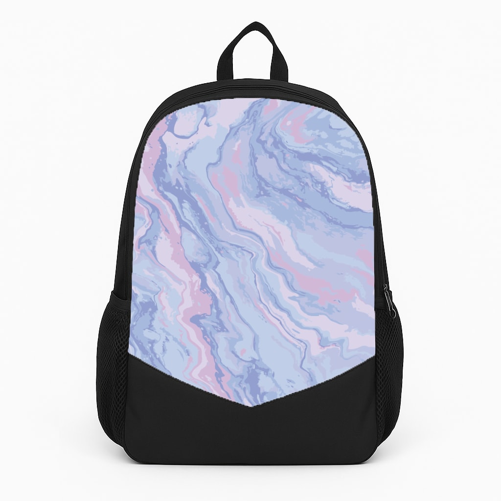 Purple Cloudy Marble Backpack