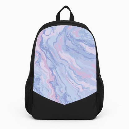 Purple Cloudy Marble Large Backpack