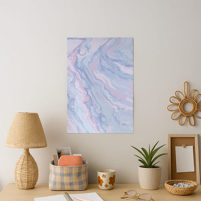 Purple Cloudy Marble Art Print