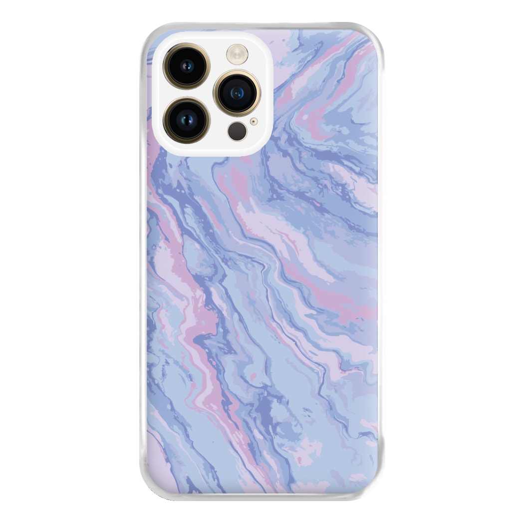 Purple Cloudy Marble Phone Case for iPhone 14 Pro Max
