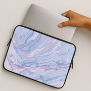 Purple Cloudy Marble Laptop Sleeve 2