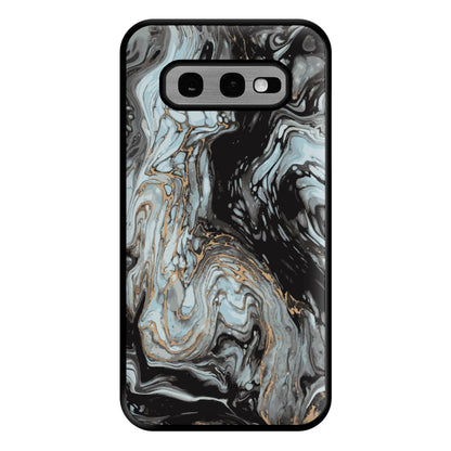 Black And Gold Cloudy Marble Phone Case for Galaxy S10e
