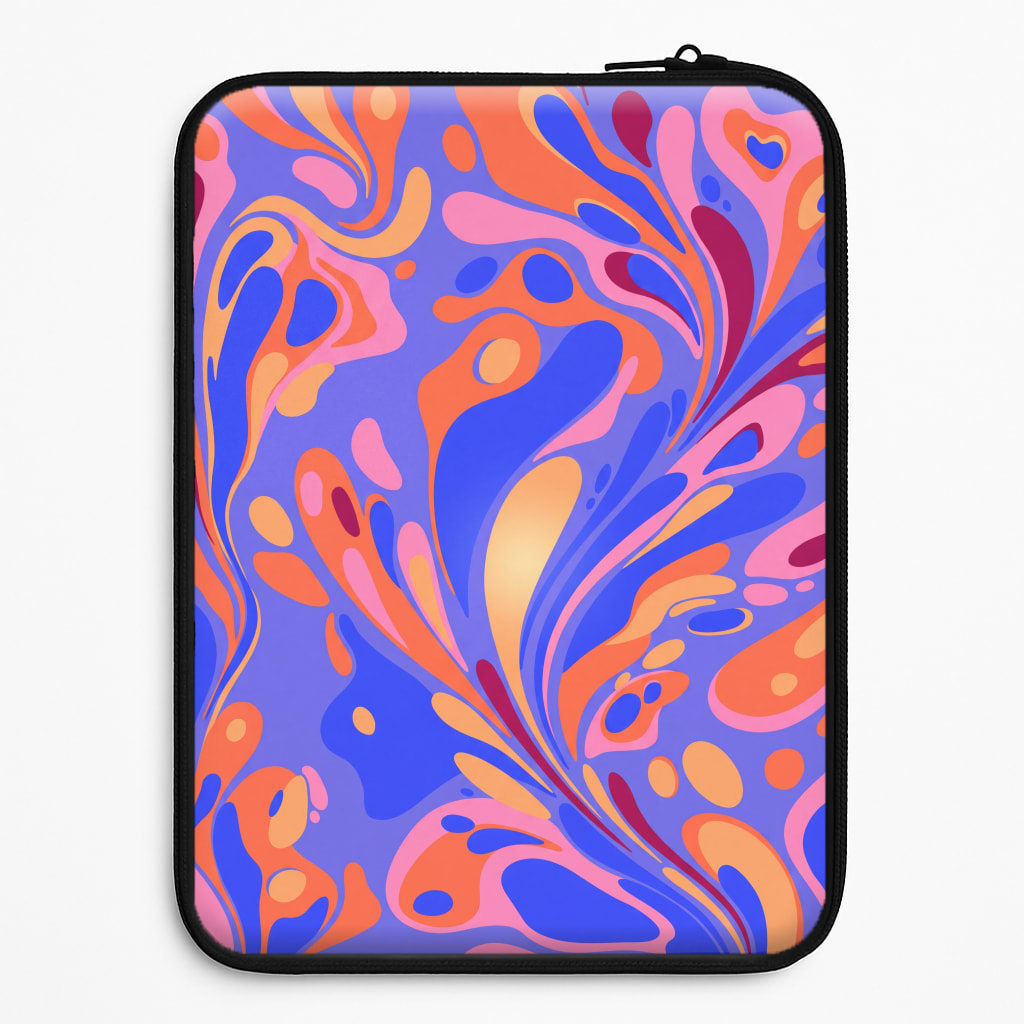 Bright Marble Swirl Laptop Sleeve