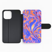 Bright Marble Swirl Flip / Wallet Phone Case 2
