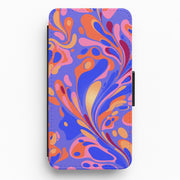 Bright Marble Swirl Flip / Wallet Phone Case 1