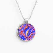 Bright Marble Swirl Necklace 1