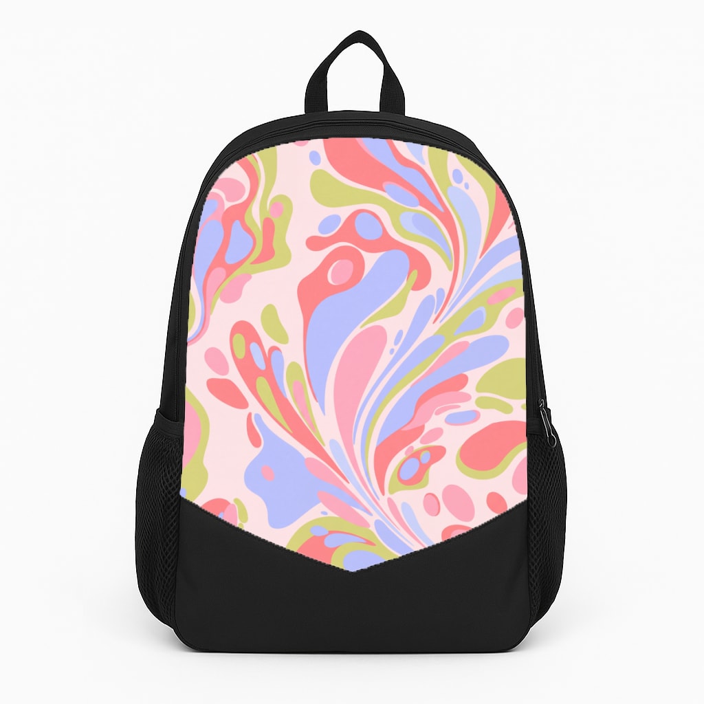 Pastel Marble Swirl Backpack