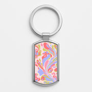Pastel Marble Swirl Luxury Keyring 1