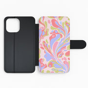 Pastel Marble Swirl Flip / Wallet Phone Case 2