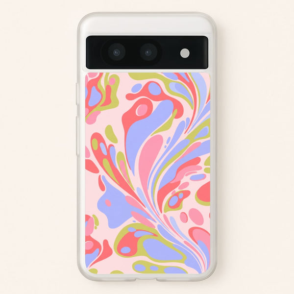 Pastel Marble Swirl Phone Case - Google Pixel 8a / Standard