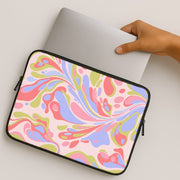 Pastel Marble Swirl Laptop Sleeve 2