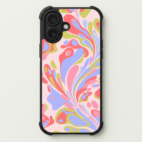 Pastel Marble Swirl Phone Case — Bumper case