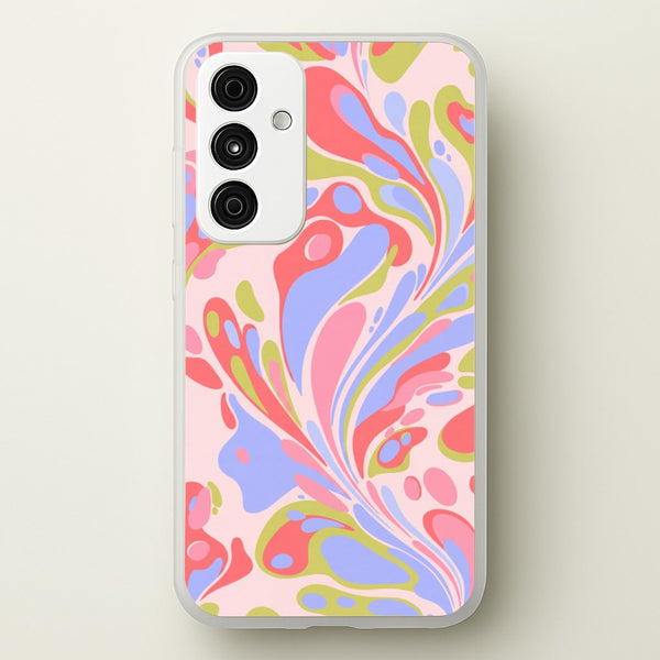 Pastel Marble Swirl Phone Case - Galaxy A55 / Standard