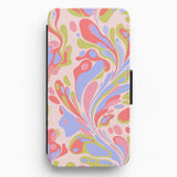 Marble Swirl Wallet Phone Cases