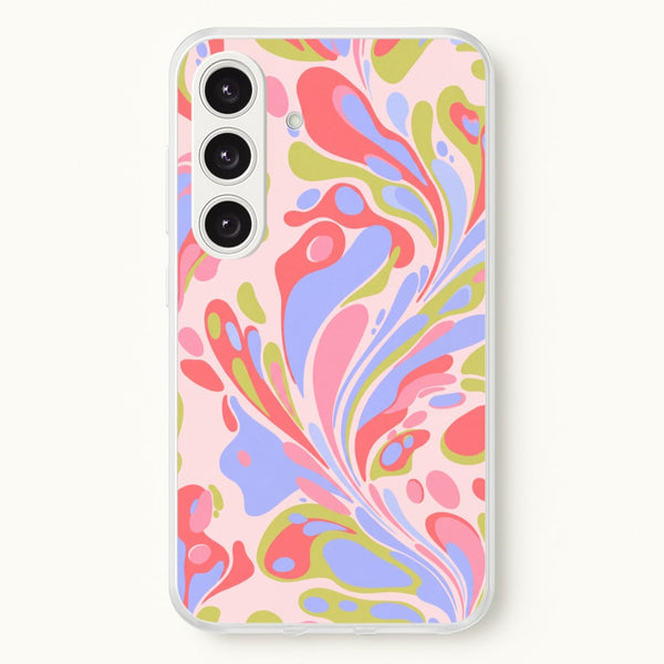 Pastel Marble Swirl Phone Case - Galaxy S25 / Standard