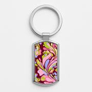Multicolour Marble Swirl Luxury Keyring 1