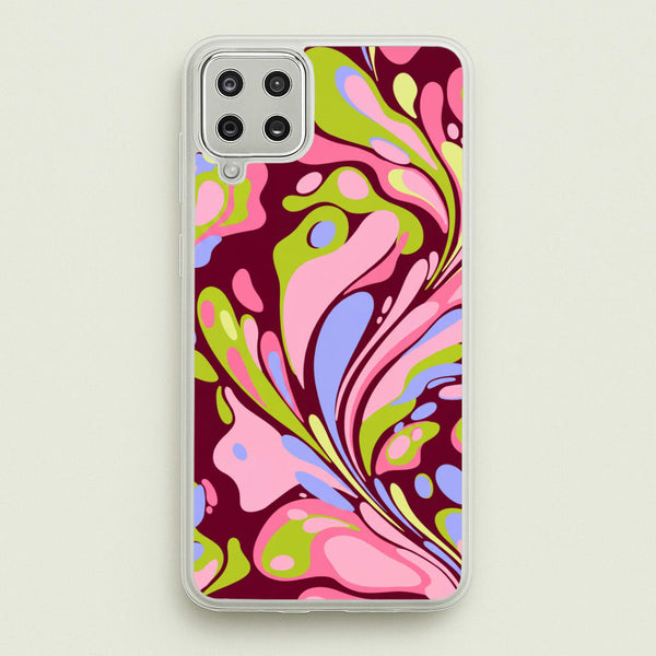 Multicolour Marble Swirl Phone Case - Galaxy A12 / Standard