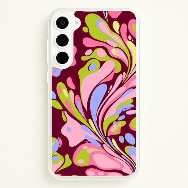 Multicolour Marble Swirl Phone Case - Galaxy S23 / Standard
