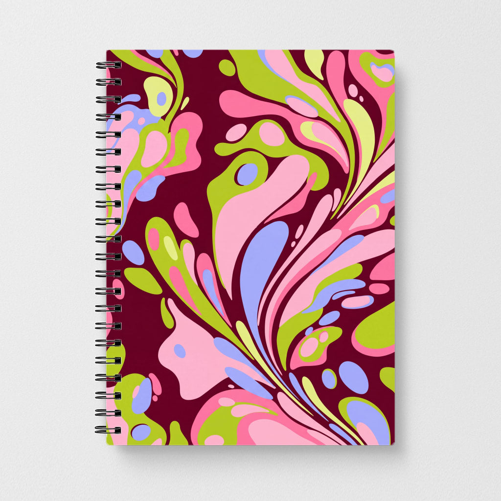 Multicolour Marble Swirl Notebook