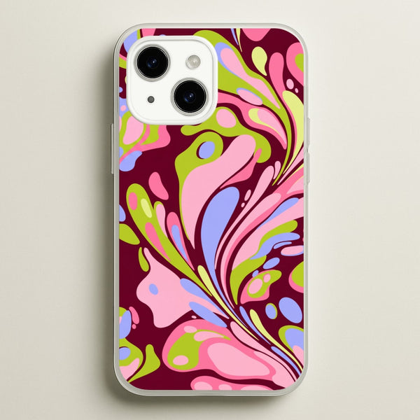 Multicolour Marble Swirl Phone Case - iPhone 14 / Standard