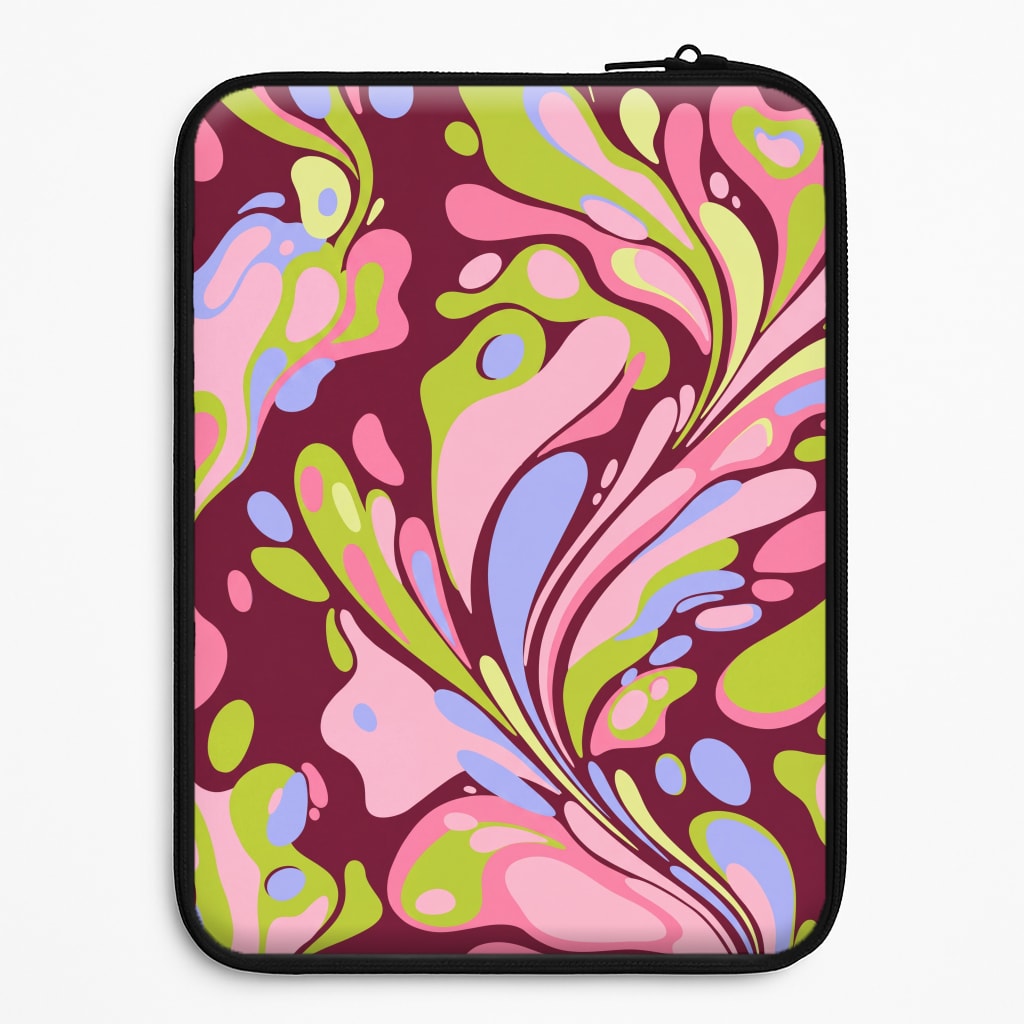 Multicolour Marble Swirl Laptop Sleeve