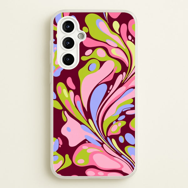 Multicolour Marble Swirl Phone Case - Galaxy A54 / Standard