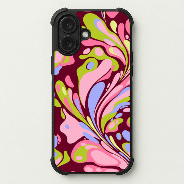 Multicolour Marble Swirl Phone Case — Bumper case