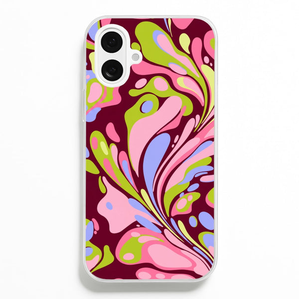 Multicolour Marble Swirl Phone Case - iPhone 16 Plus / Standard