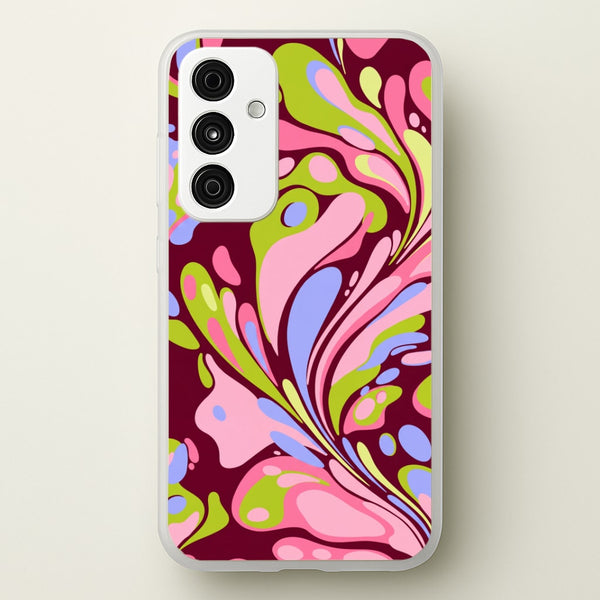 Multicolour Marble Swirl Phone Case - Galaxy A55 / Standard