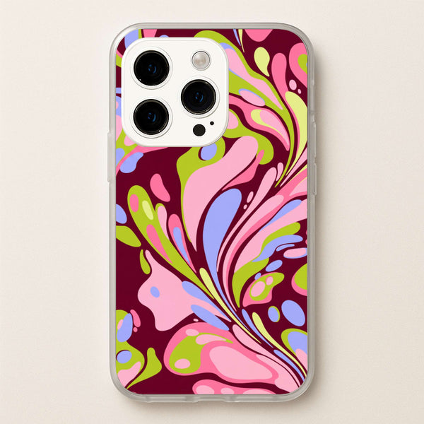 Multicolour Marble Swirl Phone Case - iPhone 15 Pro Max / Standard