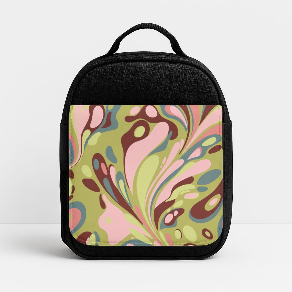 Green Marble Swirl Lunchbox
