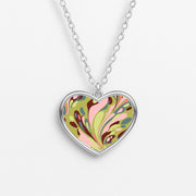 Green Marble Swirl Necklace 3