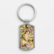 Green Marble Swirl Luxury Keyring 1